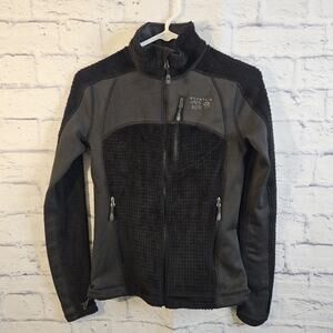 Mountain Hardwear Women's Black Polartec Monkey Fleece Jacket XS Full Zip